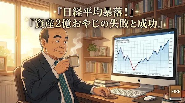 日経平均暴落！資産2億おやじの失敗と成功