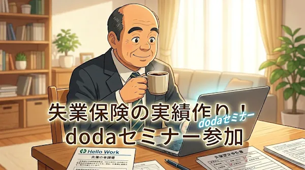 失業保険の実績作り！dodaセミナー攻略法