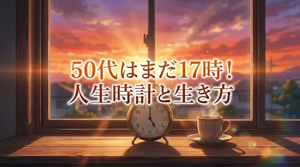 50代はまだ17時！人生時計と生き方