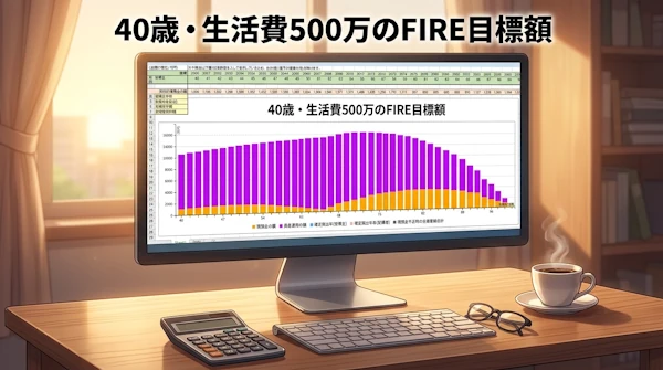 40歳・生活費500万のFIRE目標額