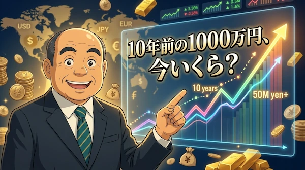 10年前の1000万円、今いくら？