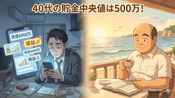 40代の貯金中央値は500万！
